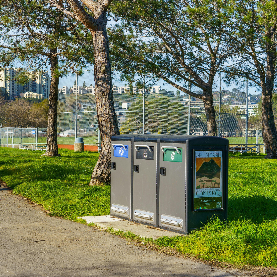 Outdoor garbage bins